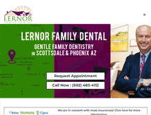 Tablet Screenshot of lernorfamilydental.com